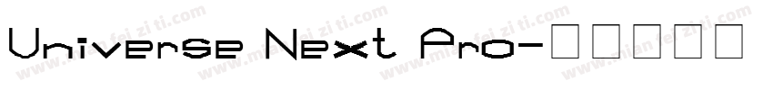 Universe Next Pro字体转换